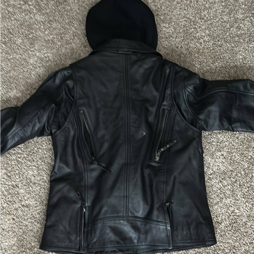 Brooks Women's Black Leather ridingJacket